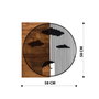 Wallity Yagmurlar Escultura de Pared Negro y Nogal